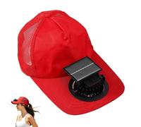 Générique Casquette De Baseball avec Ventilateur À Énergie Solaire - Chapeau De Réglable À 3 Vitesses avec Chargement USB | Pare- Rafraîchissant pour L'extérieur, Casquette De Protection Solaire Po