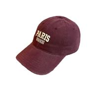 Générique Casquette De Baseball Femme,Casquette De Baseball Pa RIS pour Hommes Et Femmes RéTro Sport en Plein Air Chapeau De Soleil DéContracté (Red, One Size)