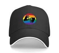 Générique Casquette de Baseball pour Hommes, ASL LGBTQ Rainbow American Sign Language Interpreter Symbole Mains Casquette de Baseball Un Chapeau de Soleil à la Mode Chapeau à Dos Snap Femme