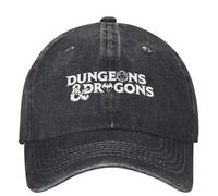 Générique Casquette de Baseball pour Hommes, Fans de Jeux rétro Dungeon and Dragon, Casquette de Baseball pour Hommes, Casquette en Jean usé, Casquette d’été extérieure, Casquette Souple