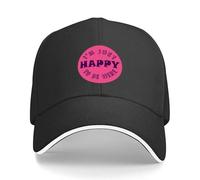 Générique Casquette de Baseball pour Hommes, Je suis Juste Heureux d’être Ici Casquette de Baseball Marque de Luxe Fête à la Mode Chapeau Wild Ball Chapeau Fille Hommes
