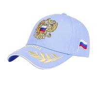 Générique Casquette de Baseball Russie | Casquette À Visière Respirante,Couvre-Chef Unisexe Brodé Pêche avec Emblème National Russe Respirant