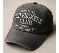 Générique Casquette de baseball vintage Old Fuckers Club, casquette réglable avec broderie audacieuse, membre à vie 100% brodé, pour les personnes d'âge moyen, les retraités, amateurs de rétro