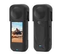 Générique Casquette De Lentille + Silicone Case pour Insta360 X5, Couvercle Protecteur De Lentille Et, BoîTier De Protection du Corps De La CaméRa (Ensemble D’Accessoires)