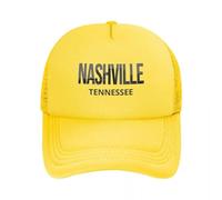 Générique Casquette de Noël Unisexe Nashville Tennessee Skyline Pride Mesh Bonnets de Mode Snapback Casquette Casual Respirante Cadeau Unisex de Mode en extérieur
