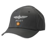 Générique Casquette Design4Pilots Noire en Microfibre, Aviation, Pilote