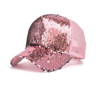 Générique Casquette Homme Snapback Baseball,Casquettes De Baseball DéContractéEs Et Tendance Unies à Sequins avec Protection Solaire Chapeaux De Soleil D'ExtéRieur (One Size)