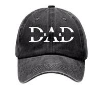 Générique Casquette Homme Snapback,Chapeaux pour La FêTe des PèRes Chapeau pour Papa Chapeau avec Noms d'enfants Casquette De Baseball PersonnaliséE pour Hommes pour Papa Papa Et (Black, One Size)