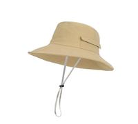 Générique Casquette Noir Fille Chapeau de Soleil Unisexe d'extérieur à Large Bord, Style bob, Casquette de pêche Respirante Bonnet Naissance Fille (Khaki, One Size)