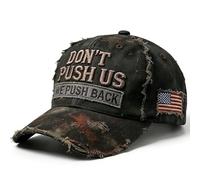 Générique Casquette Patriotique Vintage « Ne Nous provoquez Pas, on riposte », brodée et Ajustable, pour Hommes et Femmes