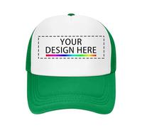 Générique Casquette Personnalisable Baseball Maille avec Texte, Logo Et Imprimer Photo, Image, Cadeau De Casquette Réglable Personnalisé ete Respirante pour Mère Père Homme Femme Ami