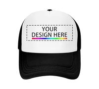 Générique Casquette Personnalisée Baseball Maille avec Texte, Logo Et Imprimer Photo, Image, Cadeau De Casquette Réglable Personnalisé ete Respirante pour Mère Père Homme Femme Ami