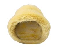 Générique Casquette pour Courir Hat Women's Winter Warm Furry Basin Hat Colorful Personality Ear Large Wide Brimmed Fisherman's Hat Casquette Skate Homme (Yellow, One Size)