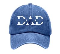 Générique Casquette Snapback Baseball,Chapeaux pour La FêTe des PèRes Chapeau pour Papa Chapeau avec Noms d'enfants Casquette De Baseball PersonnaliséE pour Hommes pour Papa Papa Et (Blue, One Size)