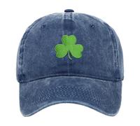 Générique Casquette Su Day Hat Green Baseball Cap Sha Mrock Embroidered for Man Women Funny Chapeaux Feutres (Navy, One Size)