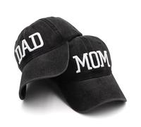 Générique Casquettes de Baseball brodées pour la Fête des Parents Ajustables en Coton Maman et Papa Couples activités Quotidiennes intérieures