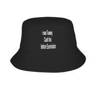 Générique Casquettes de Noël J’étais Fan de Tommy Cash Avant l’Eurovision Casquette Bucket Box Portable Beach Screen Protectors Sunscreen pour Cadeau de Casquette décontractée Unisex Design Casual