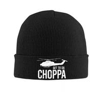 Générique Casquettes Unisexes de Père Noël Get to Da Choppa Casquettes de Film de Rue Automne Hiver Casquette de Crime en Acrylique féminine Cadeau de Mode