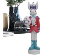 Générique Casse-Noisette de Pâques Décoration, Décorations de Pâques Traditionnelles et colorées, Figurine de Table de Lapins Soldats, À Disposer sur Table ou Cheminée au Printemps