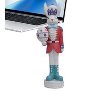 Générique Casse-Noisette de Pâques Décoration,Ornement de fête résine coloré et décoratif - Figurine de Table Lapin Casse-Noisette | pour la Déco de Printemps sur Manteau de Cheminée ou dans l'Entrée