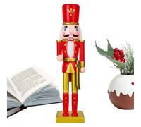 Générique Casse-Noisette Soldat de Noël - Figurines Casse-Noisettes Soldat en Bois - Statue Centre de Table pour Comptoir Cheminée Étagère Fenêtre Plan de Travail Cuisine