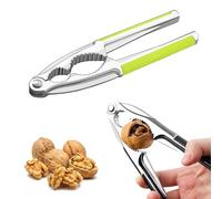 Générique Casse Noix, Alliage de Zinc Casse Noisette avec Manche en Silicone Antidérapant, Casse Noix sans Effort pour Noix de Pécan, Noix, Amandes, Noisette et Pistaches (Vert)