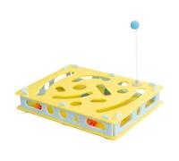 Générique Casse-Têtes pour Chats | Puzzle Stimulant pour Chaton,Boîte à Labyrinthe avec Boules Clochettes et Trous à Explorer pour Occuper Votre Chat - Accessoires pour Animaux