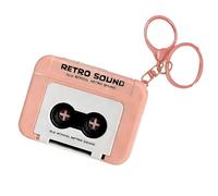 Générique Cassette Player Keychain - Playable Tape Recorder Pendant, Retro Bag Charm Music Lovers Purse Ornament with for Nostalgic Style and Fun Use Retro Fun Accessory Boosts Interactive Enjoyment