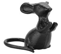 Générique Cast Iron Mice Ornaments, Vintage Great Quirky Mouse Lover Gift, Figurines for Garden, Patio Home, Office, Door, Desktop Decoration, Decorative Creative Animal(1PC)