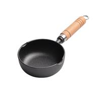 Générique Cast Iron Skillet - 12 Inch Small Frying Pan | Cast Iron Cooking - Locking Temperature Pan with Comfortable Grip and Space Saving Design for Precise Cooking at Home or Camping