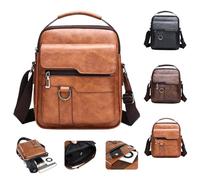 Générique Casual Large Capacity Multifunctional Bag, Waterproof Wear-Resistant Stylish Crossbody Bag for Leisure travel Busines 2026 New (Khaki,8.66in x 2.36in x 10.23in)