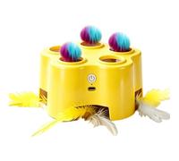 Générique Cat Automatic Toy - Kitten Entertainment Interactive Teaser | Kitten Enrichment Toys For Pet Parents Trainers Animal Lovers Apartment Home | Office Bedroom Living Room Shelters