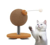 Générique Cat Ball Scratcher, Interactive Kitten Toy, Enrichment Non-Slip Design with Exercise Play for Multi-Pet Homes, Apartment, Living Room, Indoor Entertainment, Rope and Flannel