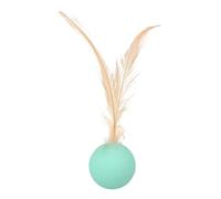 Générique Cat Ball Toy, Entertainment Toy, Sensory Stimulation, Interactive Feather Attachment, Engaging Play Design, Multi Use Colorful Ball, Great for Indoor and Outdoor Fun