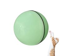 Générique Cat Ball Toy, Lighted Interactive Kitten Round, Automatic Moving Kitten Toy, Smart Rolling Pet Plaything with LED Light, Exercise and Entertainment for Indoor Cats, 2.56x2.56x2.56 inches