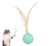 Générique Cat Ball Toy, Self-Entertainment Sensory Stimulation Ball, Feather Hunting Exercise Training Toy, Indoor/Outdoor Play, Boredom Relief, 2.36-3.54 inches