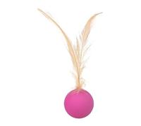 Générique Cat Ball Toy, Sensory Stimulation Feather Toy, Self-Entertainment Hunting Trainer for Indoor Outdoor Play, Long Tail: Boredom Relief Exercise Toy for Cats