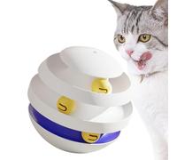 Générique Cat Ball Track, 3 Layer Toy, Interactive Cat Toy, Self Play Entertainment, Exercise Play Device Protects Furniture for Cats Kittens Indoor Fun Activity Pet Playtime Home