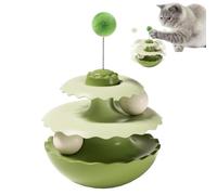 Générique Cat Ball Track Toy,Wobbling Animals Companion | 14x14x15cm Kitten Interactive Toy with Ball Track | Secure and Dependable for Living Room Bedroom Small Medium Large Breeds