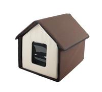 Générique Cat Bed, Abri Chauffant for Chat, résistant aux intempéries, Lavable, Douillet et Chaud, Portable et Pliable.,Parts