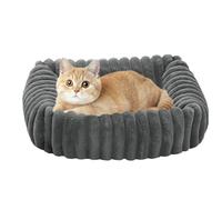 Générique Cat Bed Mat - Plush PP Cotton 60x50x17cm | Removable Washable Pet Cushion Pad | Soft Comfortable Cat Sleeping Mat for Kittens Cats Resting Relaxation in Home Travel Balcony Indoor Bedroom