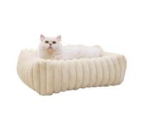 Générique Cat Bed Mat - Plush PP Cotton 60x50x17cm | Removable Washable Pet Cushion Pad | Soft Comfortable Cat Sleeping Mat for Kittens Cats Resting Relaxation in Home Travel Balcony Indoor Bedroom