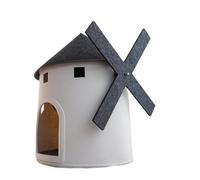 Génerique Cat Bed, Niche for Chat en Forme de Moulin à Vent, lit for Animaux de Compagnie, lit Tour for Chien, entièrement fermée, Accessoires for Chats,for Pet