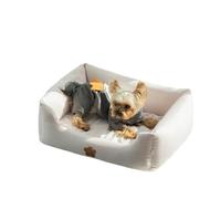 Générique Cat Bed, Panier for Chien en Tissu de Yoga, imperméable, résistant aux morsures, en Mousse à mémoire de Forme, Rose, Lavable en Machine,Parts(Other,73 55 17)