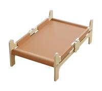 Générique Cat Bed, Portable Raised Pets Cot with Breathable Mesh and Stable Frame, Lightweight Elevated Pet Furniture for Indoor Floor, Patio, Garden, Beach, Backyard, Balcony, Or Camping