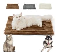 Générique Cat Bed -Self Warming Pet Bed, Self Warming Pet Mat, Mat-Soft Washable Scratch-Resistant Reflects Body Heat, Body Heat Warm Thermal Pad Crate Blanket for All Pets (Brown,Medium)