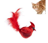 Générique Cat Bird Toy Flapping, Flapping Wings Cat Toy, Chirping Bird Cat Toy, Realistic Bird Cat Toy, Automatic Flying Bird Toy, Interactive Cat Bird Toy, Cat Toy for Exercise, Soft Cat Bird Toy