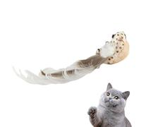 Générique Cat Bird Toy - Refills Bird Teaser, Interactive Stick Toy | Handmade Natural Cat Wand Attachment, Bell Chew, Wand Replacement Heads for Indoor Play, Hunting Practice, Boredom