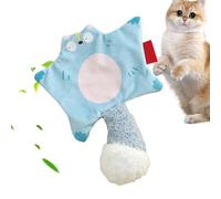 Générique Cat Catnip Toy, Squeaky Catnip Doll, 6.69x8.66in Flying Squirrel Shape, Bite Resistant Plush, Soft Chewing Companion for Medium and Large Kittens, Interactive Indoor Play
