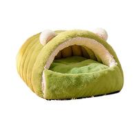 Générique Cat Cave Bed - Closed Warm Soft Comfortable Washable Kitten Nest | Covered Pet Calming Bed with Warm Interior & Secure Design Features for Home, Apartment, Bedroom and Living Room Spaces